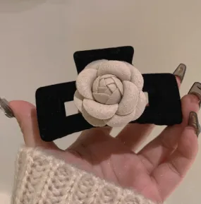 Elegant Camellia Bow Hair Clip