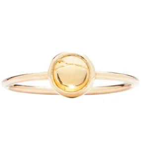 Gemstone Stacking Ring With Citrine