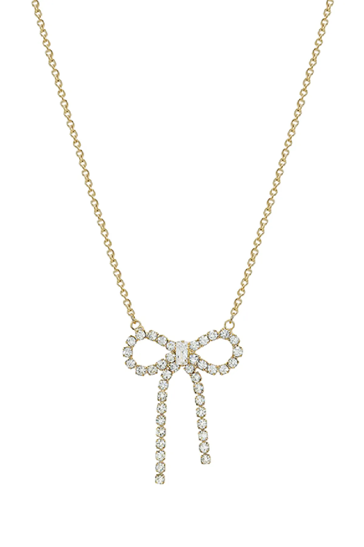 Gold Bow Necklace