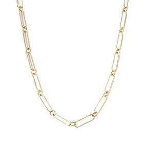 Gold Paperclip Necklace