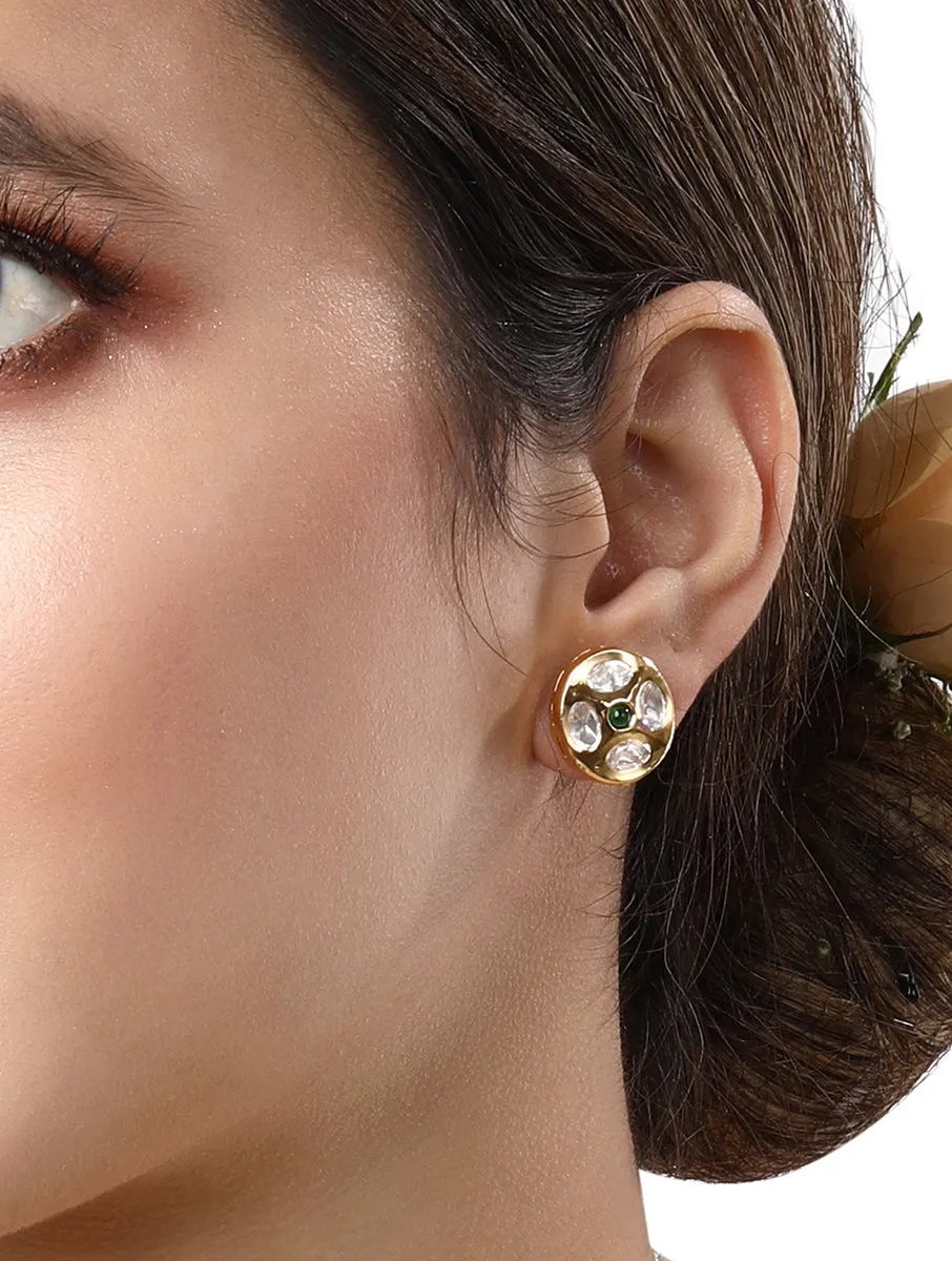 Gold Plated Kundan Earrings