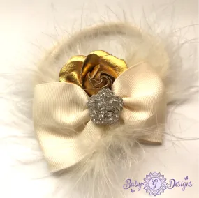 Gold Rose headband