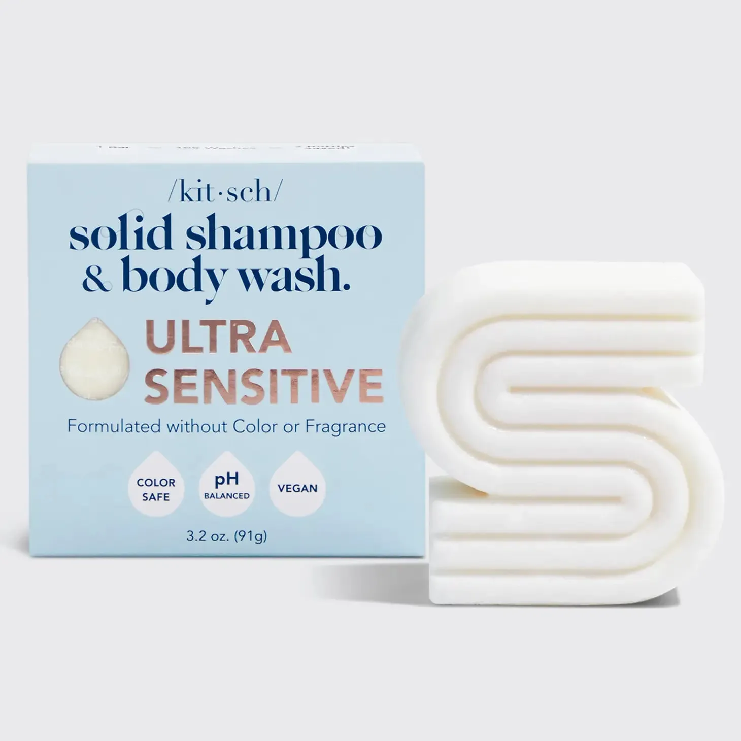 Kitsch Ultra Sensitive Shampoo & Body Wash Bar