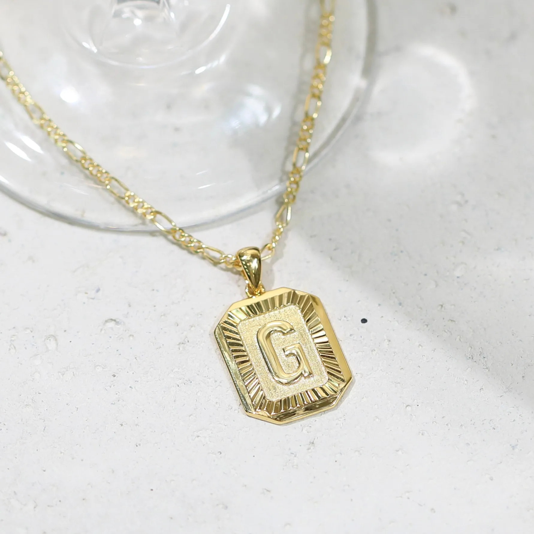 Letter Pendant Necklace