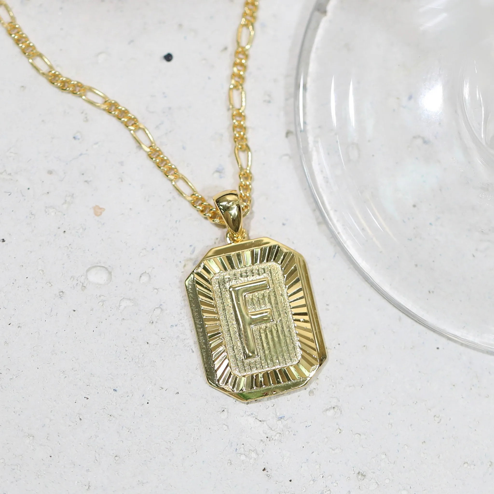 Letter Pendant Necklace