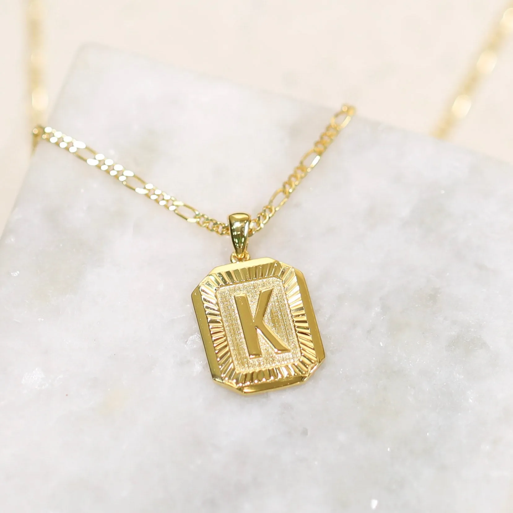 Letter Pendant Necklace