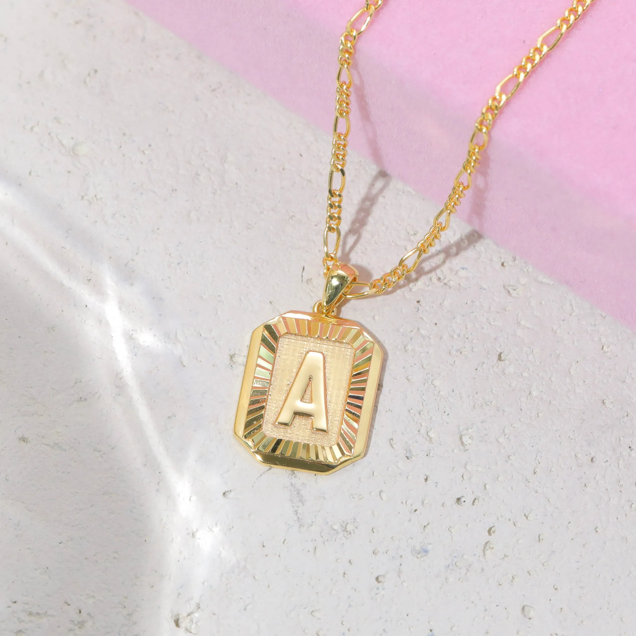 Letter Pendant Necklace