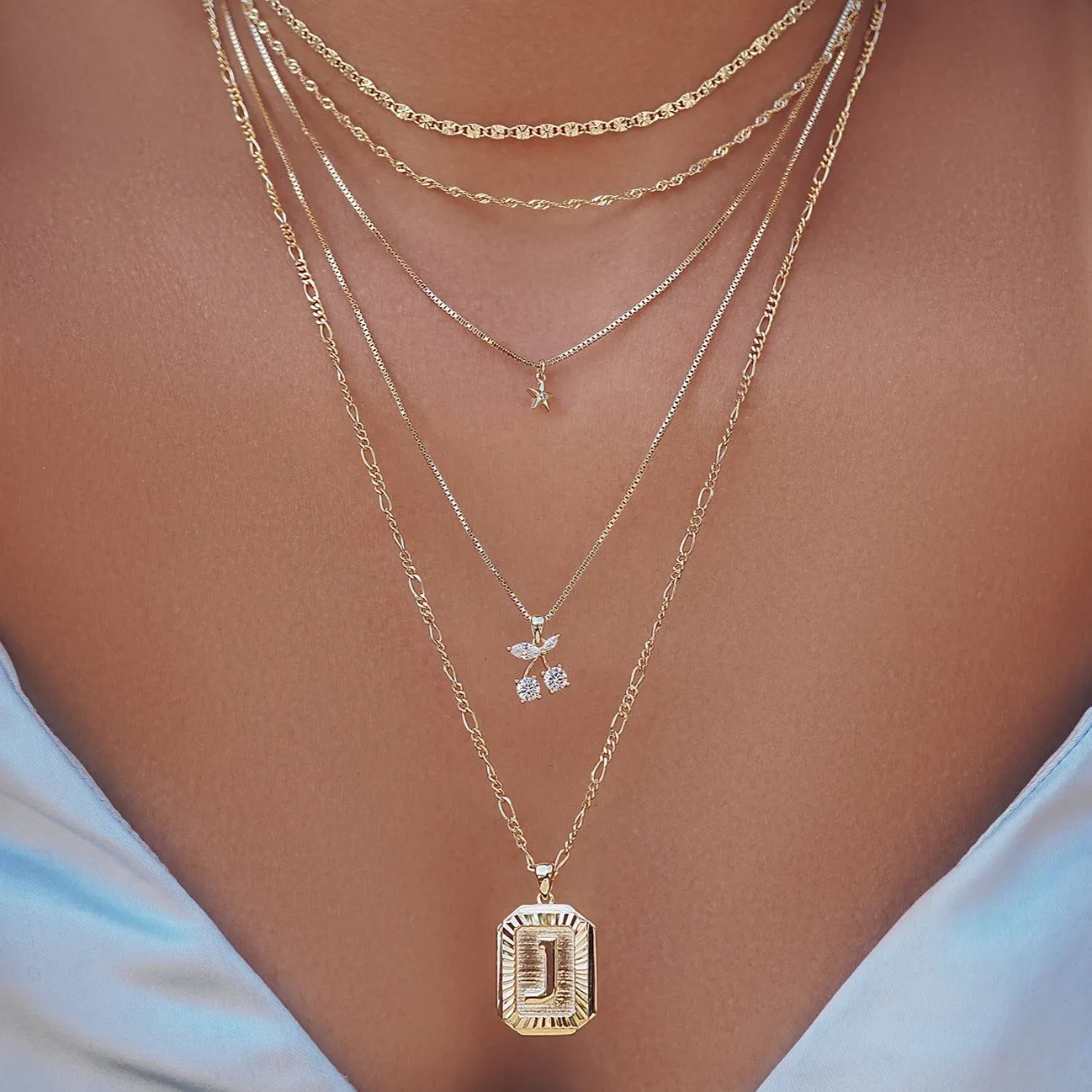 Letter Pendant Necklace