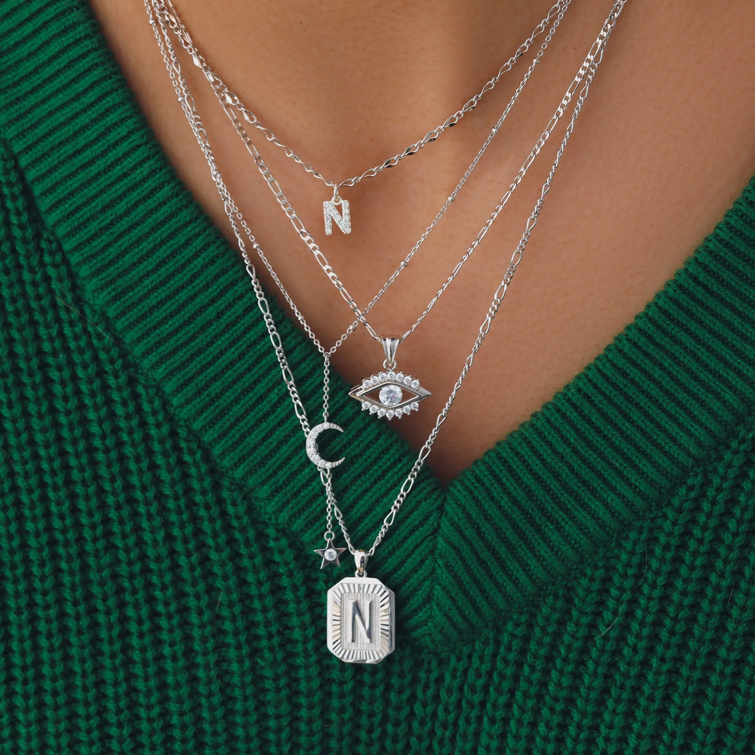 Letter Pendant Necklace