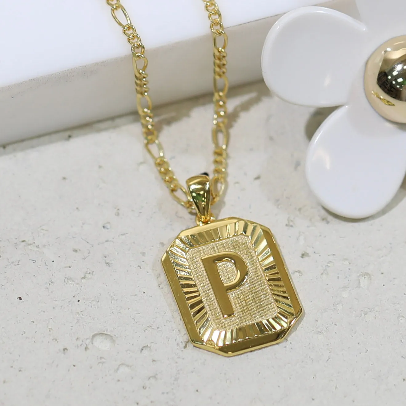 Letter Pendant Necklace