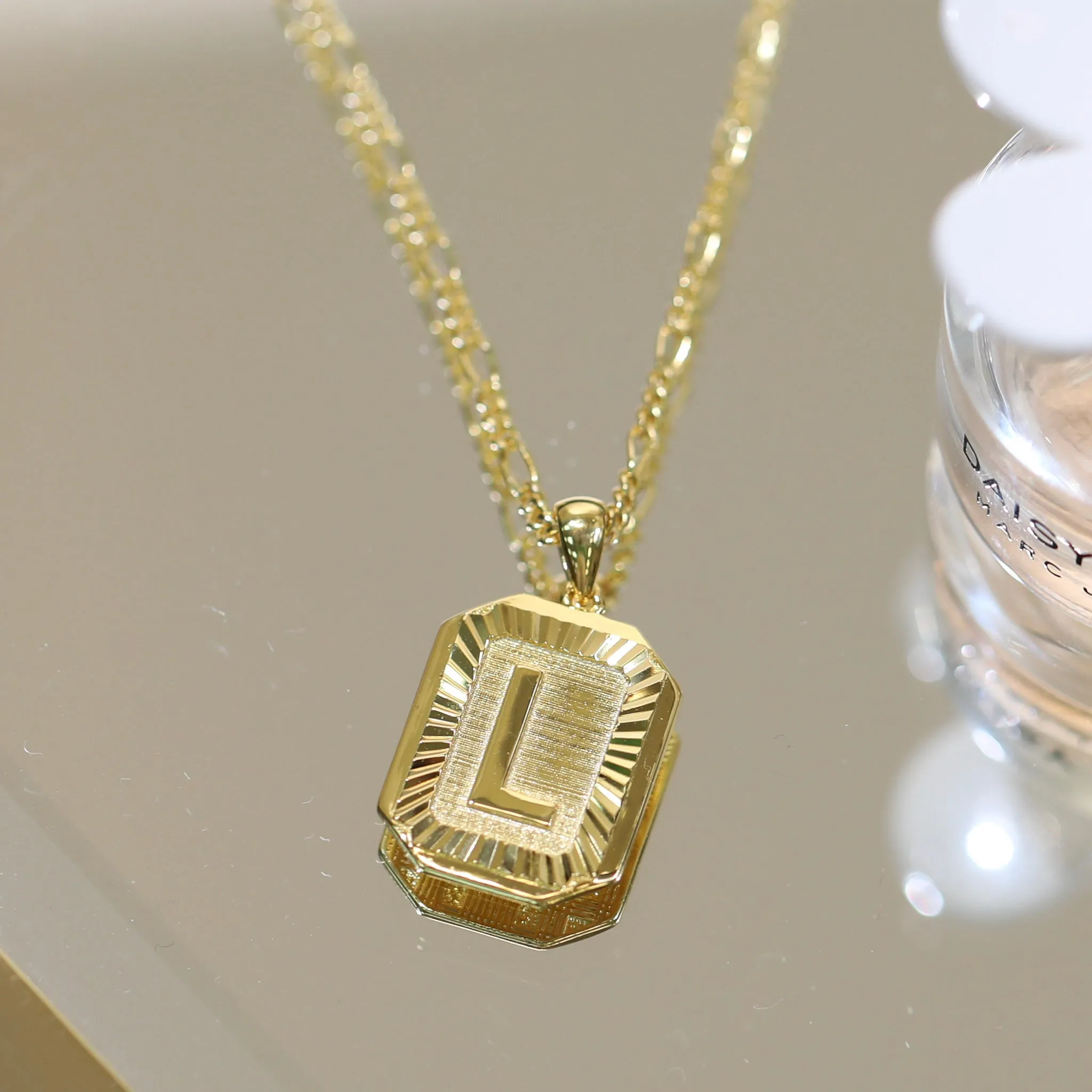 Letter Pendant Necklace