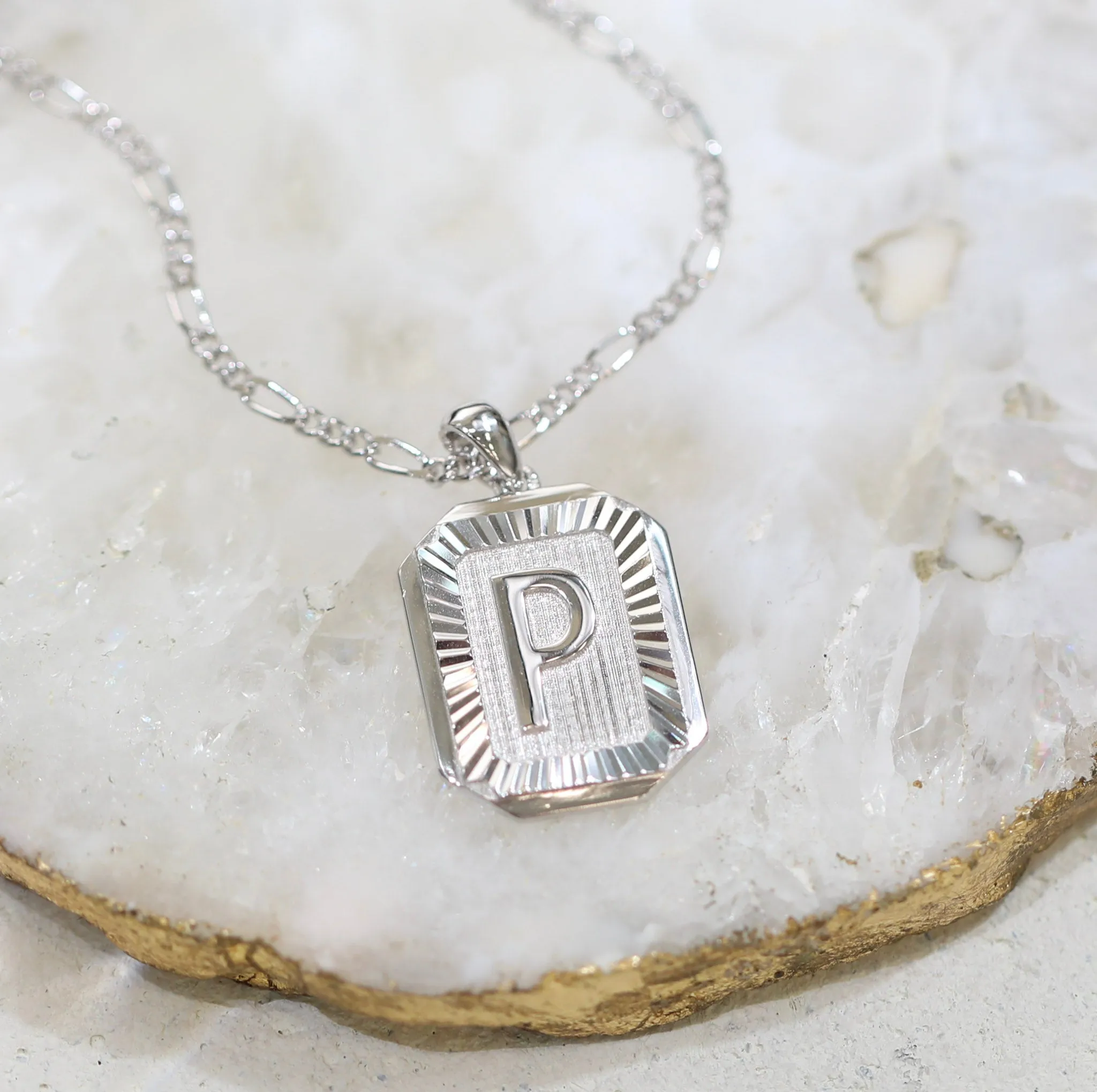 Letter Pendant Necklace