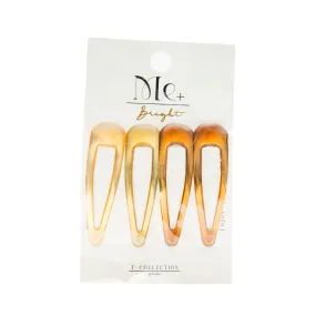 Me  T-Collection Hair Clips Brown (4pcs)