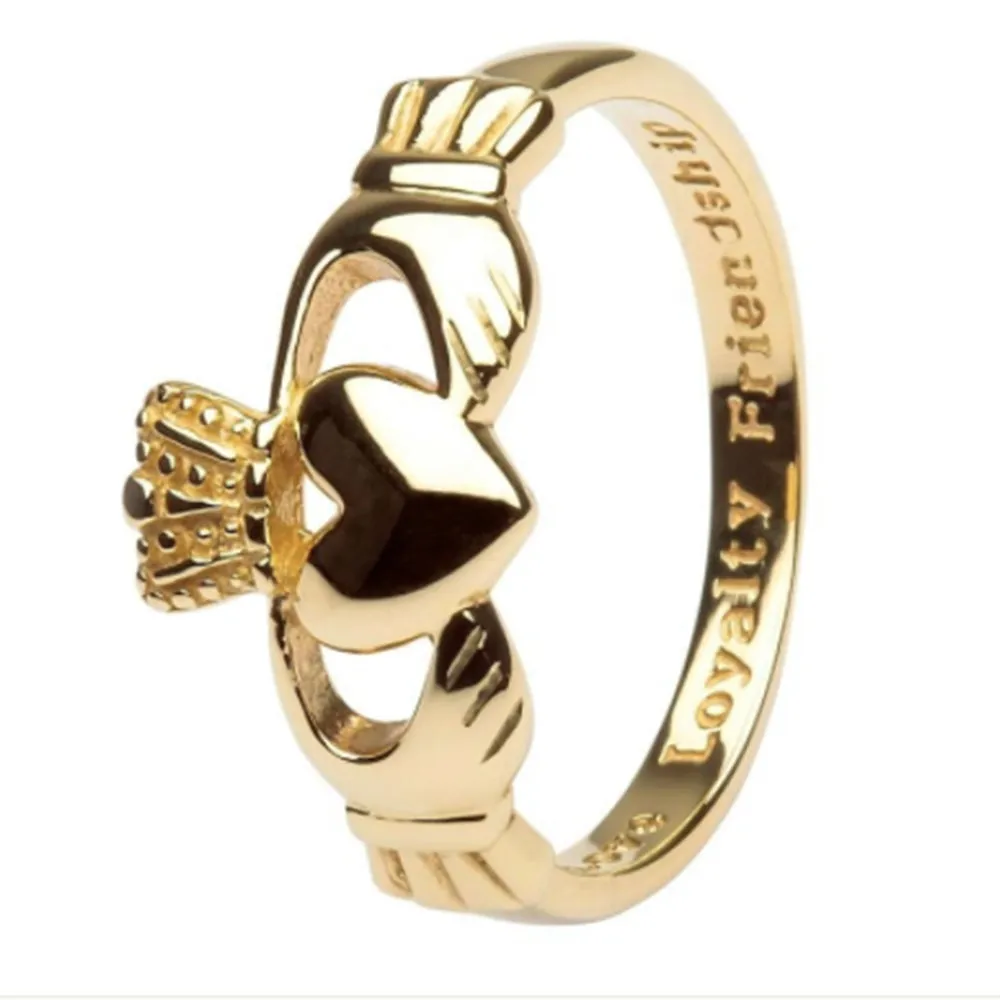 Men's Irish Claddagh Ring - Gold