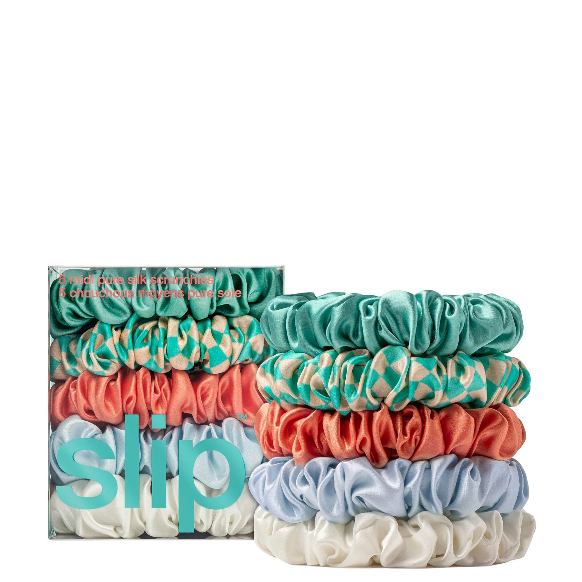 Midi Scrunchies Set Of 5 Seashell