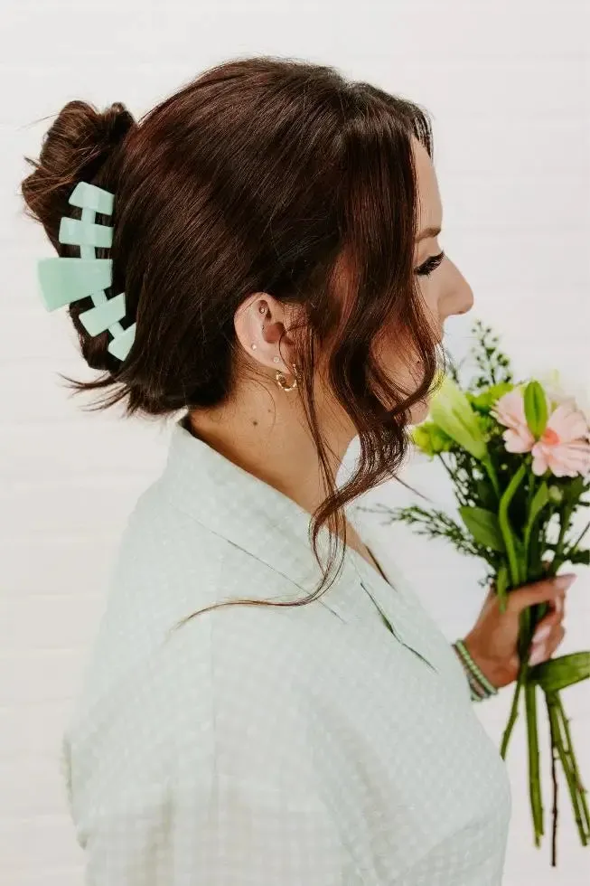 Mint to Be - Large Hair Clip