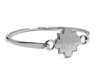 Monogram Quatrefoil Bangle Bracelet