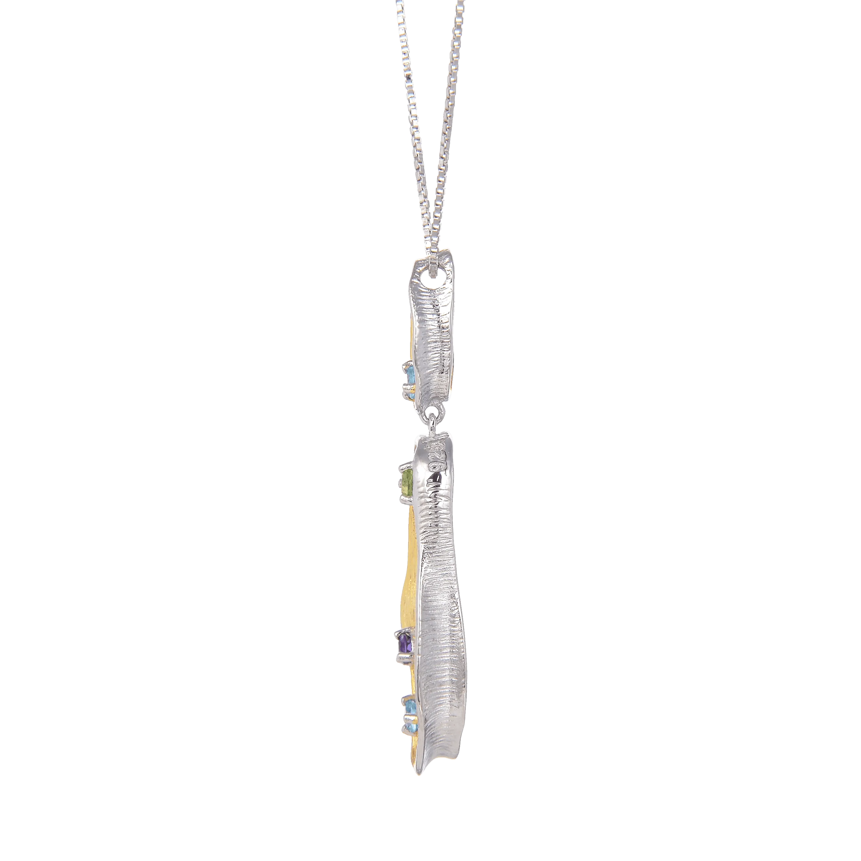 Multi Color Pendant Necklace