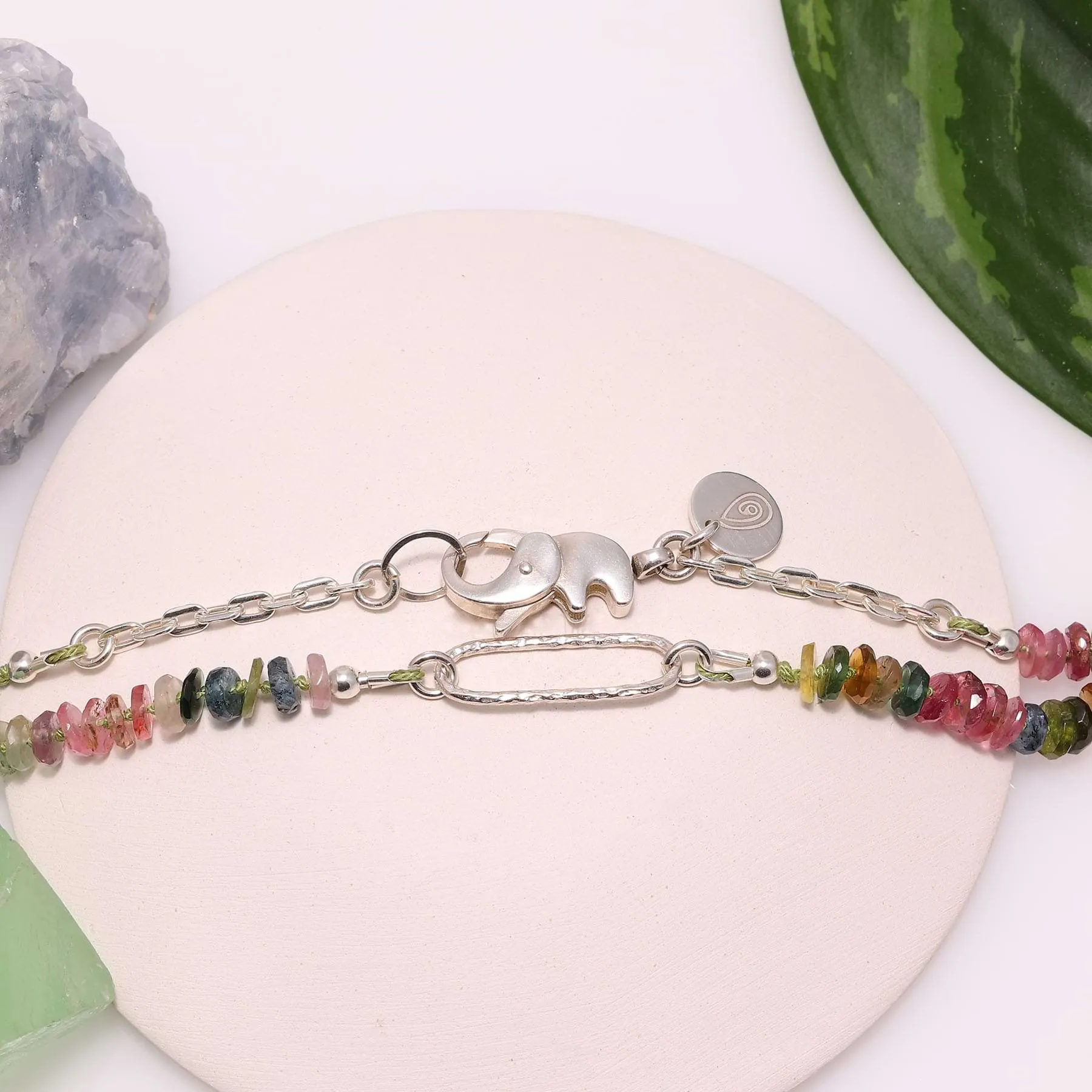 Olivos - Multi Tourmaline Bar Necklace