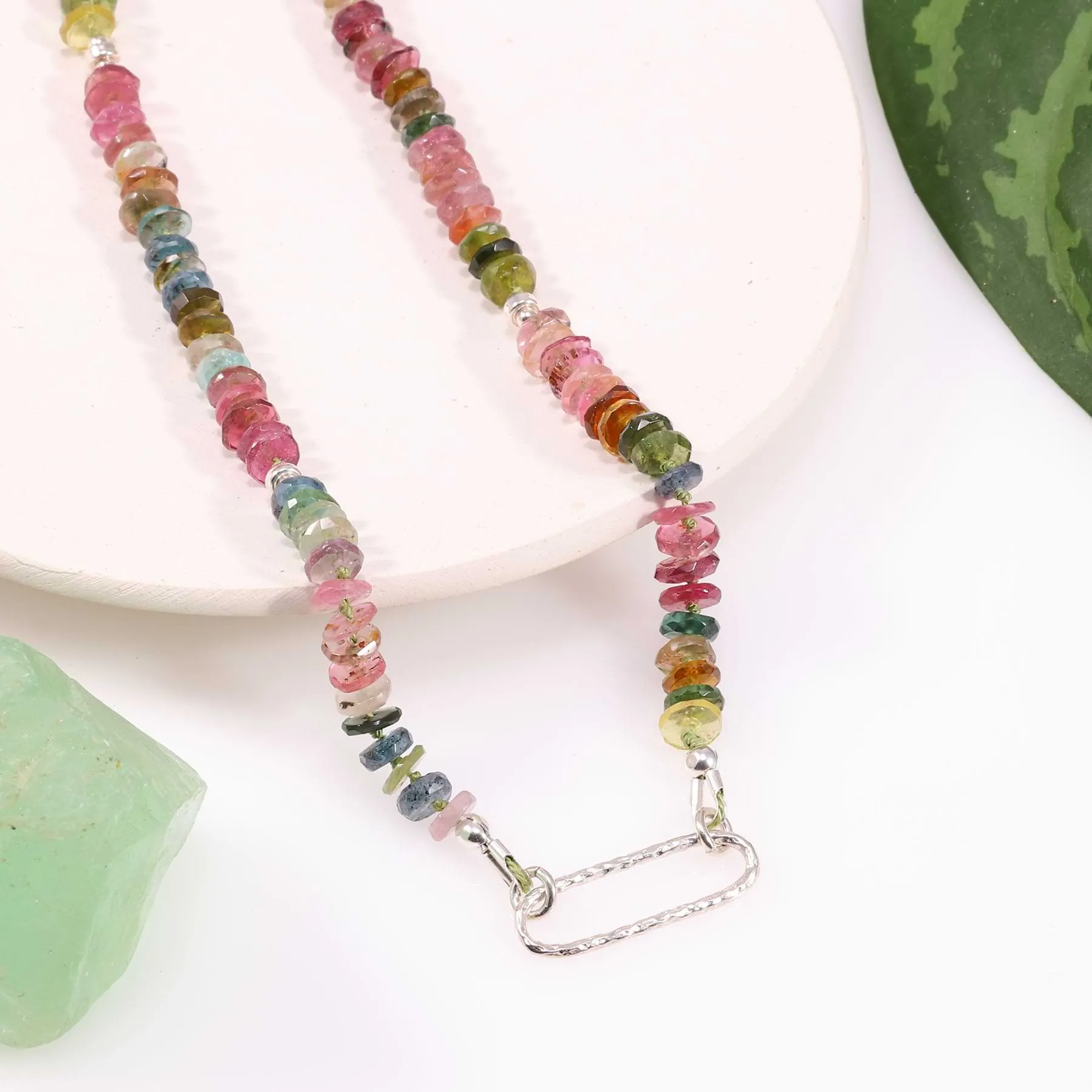 Olivos - Multi Tourmaline Bar Necklace