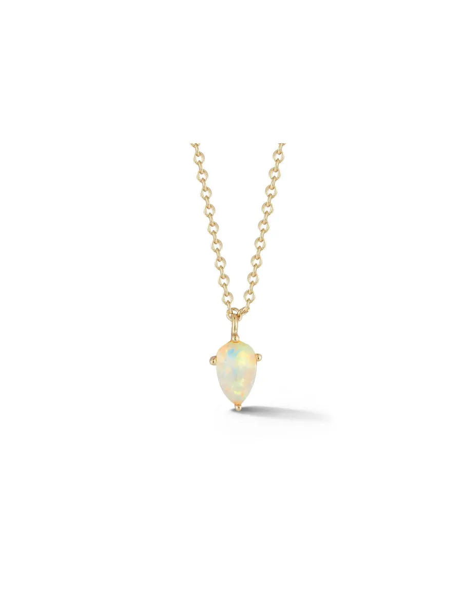 Opal Teardrop Necklace