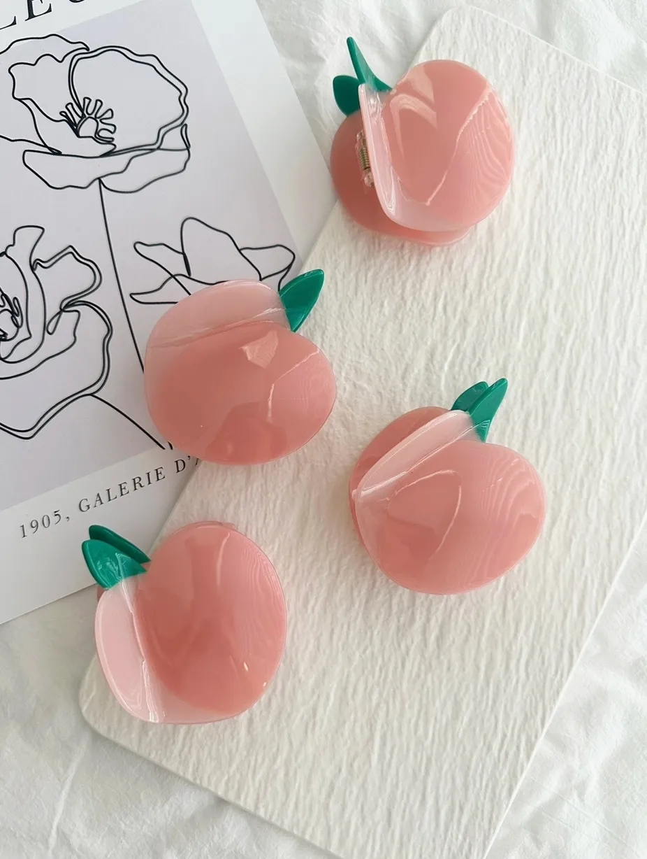 Peach Hair Clip