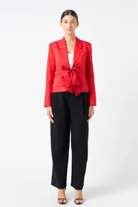 Red Bow Coquette Blazer