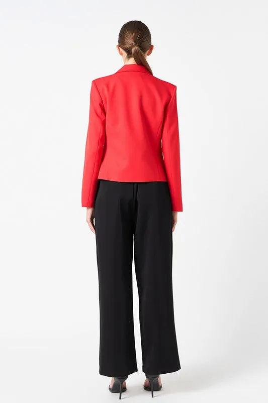 Red Bow Coquette Blazer