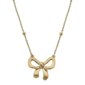 Rosalie Bow Pendant Necklace