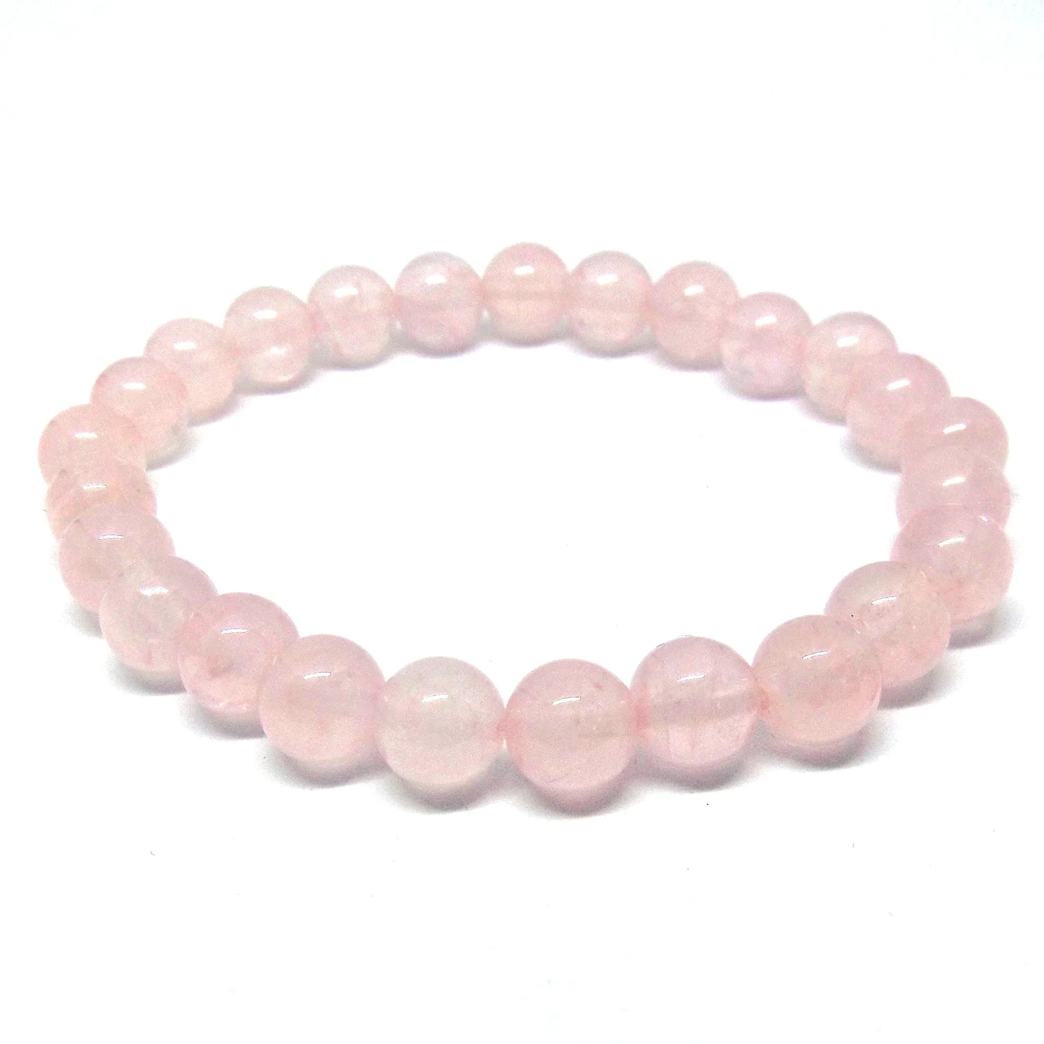 Rose Quartz Gemstone Healing Bracelet for Unconditional Love