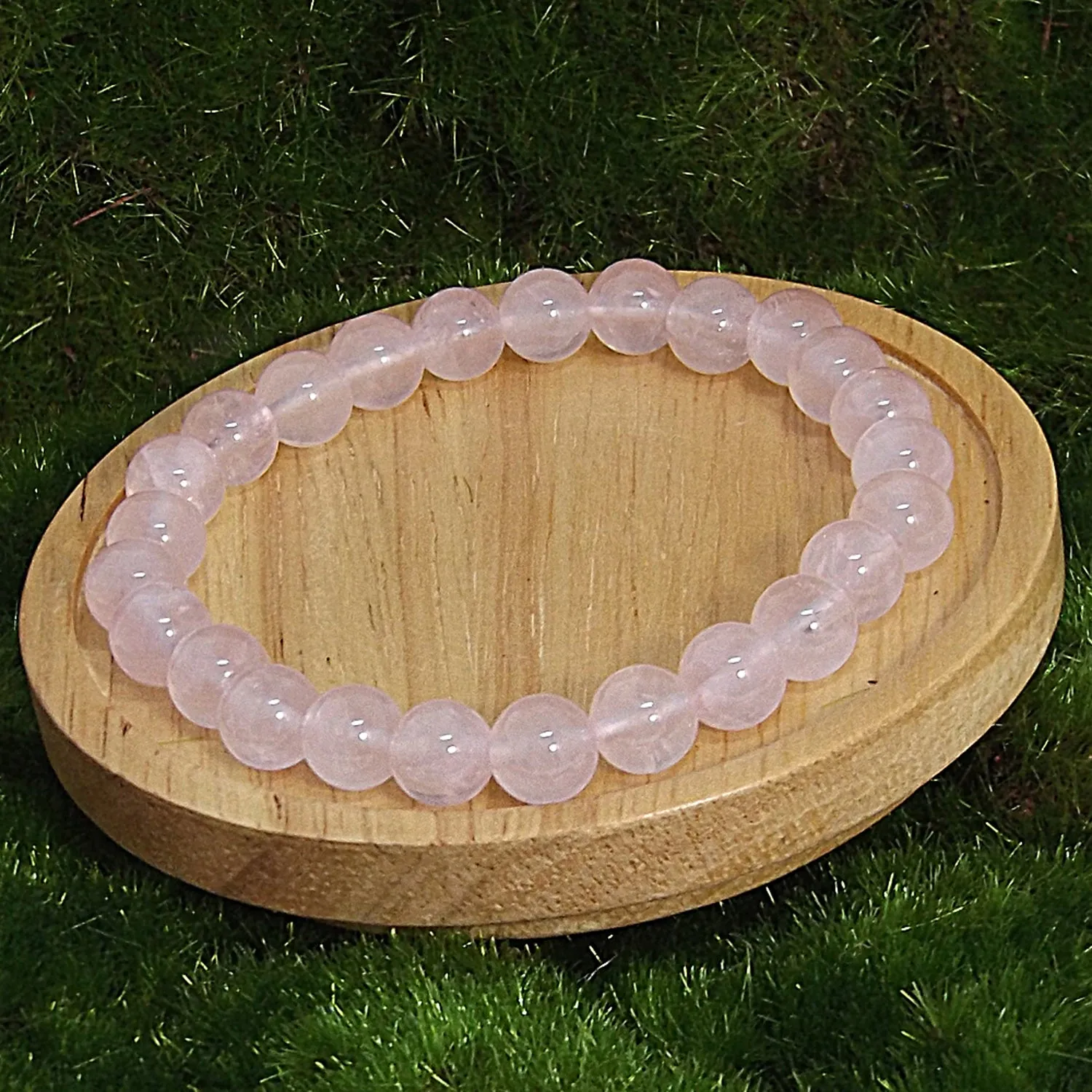 Rose Quartz Gemstone Healing Bracelet for Unconditional Love