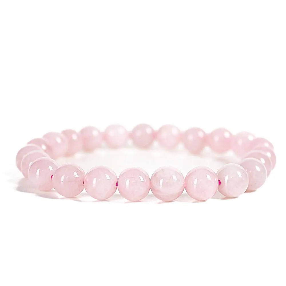 Rose Quartz Gemstone Power Bracelet 8mm