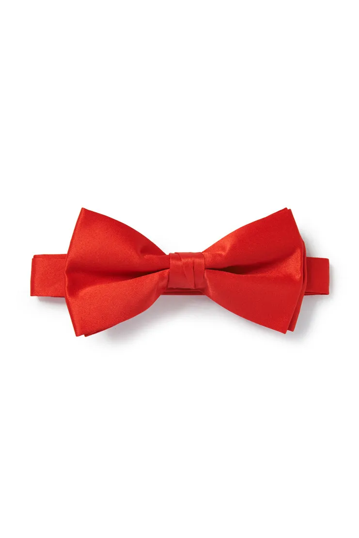 Satin Bow Tie - Red