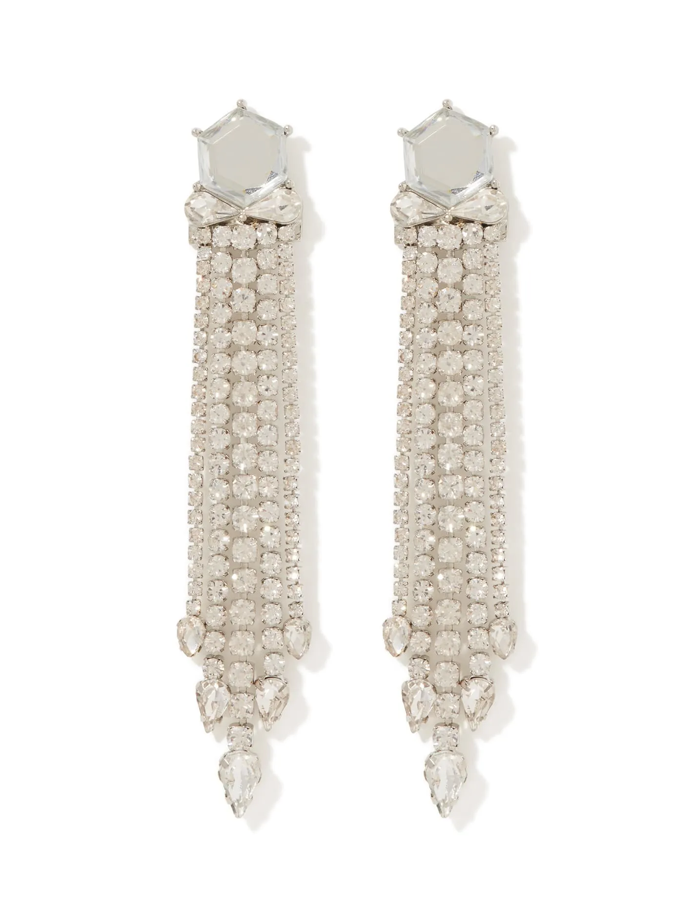 Signature Delta Statement Stone Drop Earrings