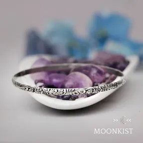 Silver Woodland Stacking Bangle Bracelet | Moonkist Designs