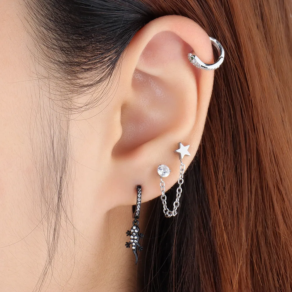 Snake Helix Hoop