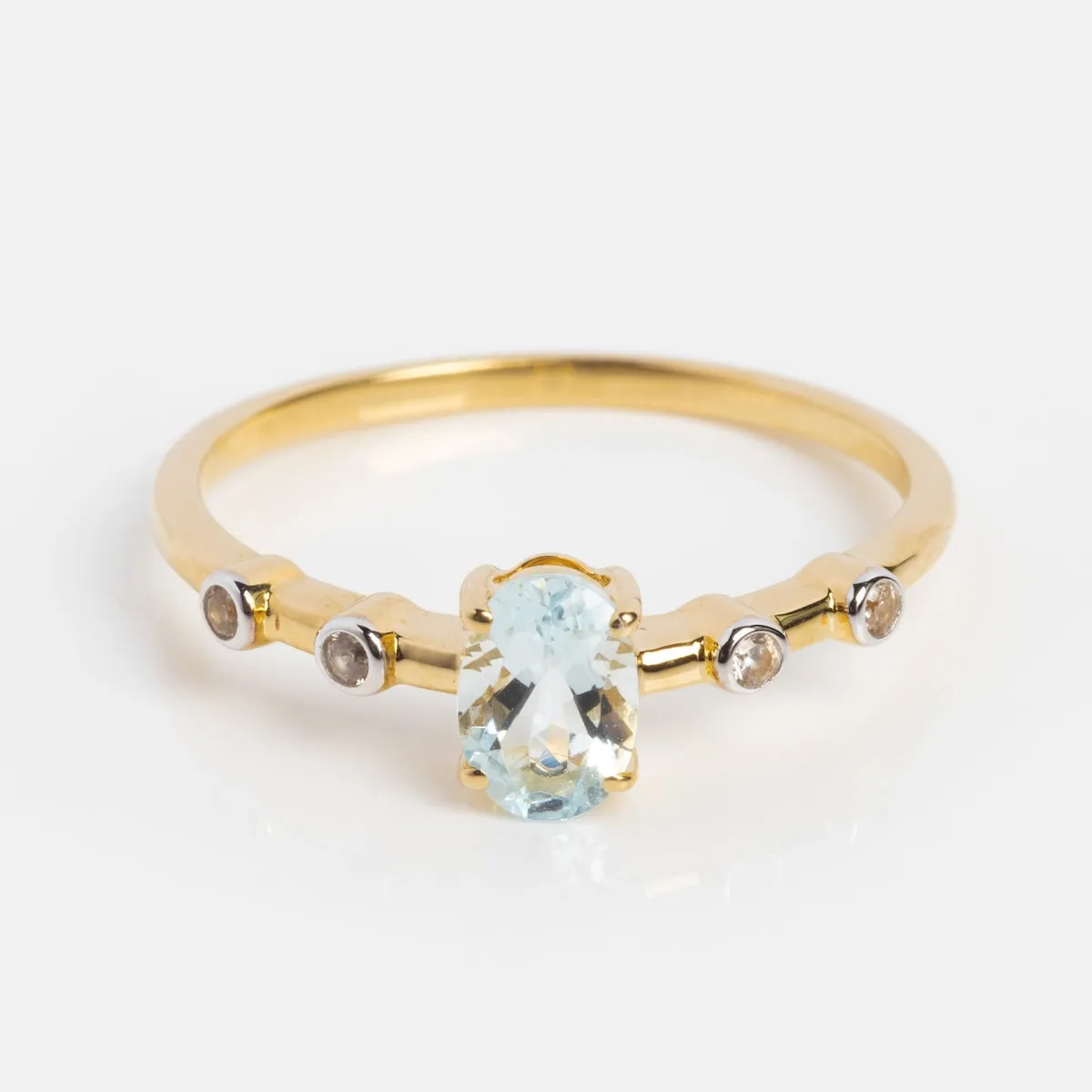 Solid Gold 2024 March Capsule Classic Aquamarine Ring