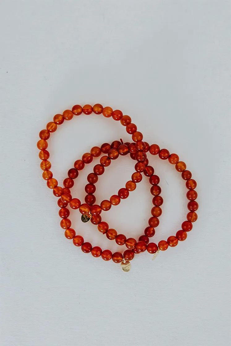 Stretchy Bracelet - Carnelian