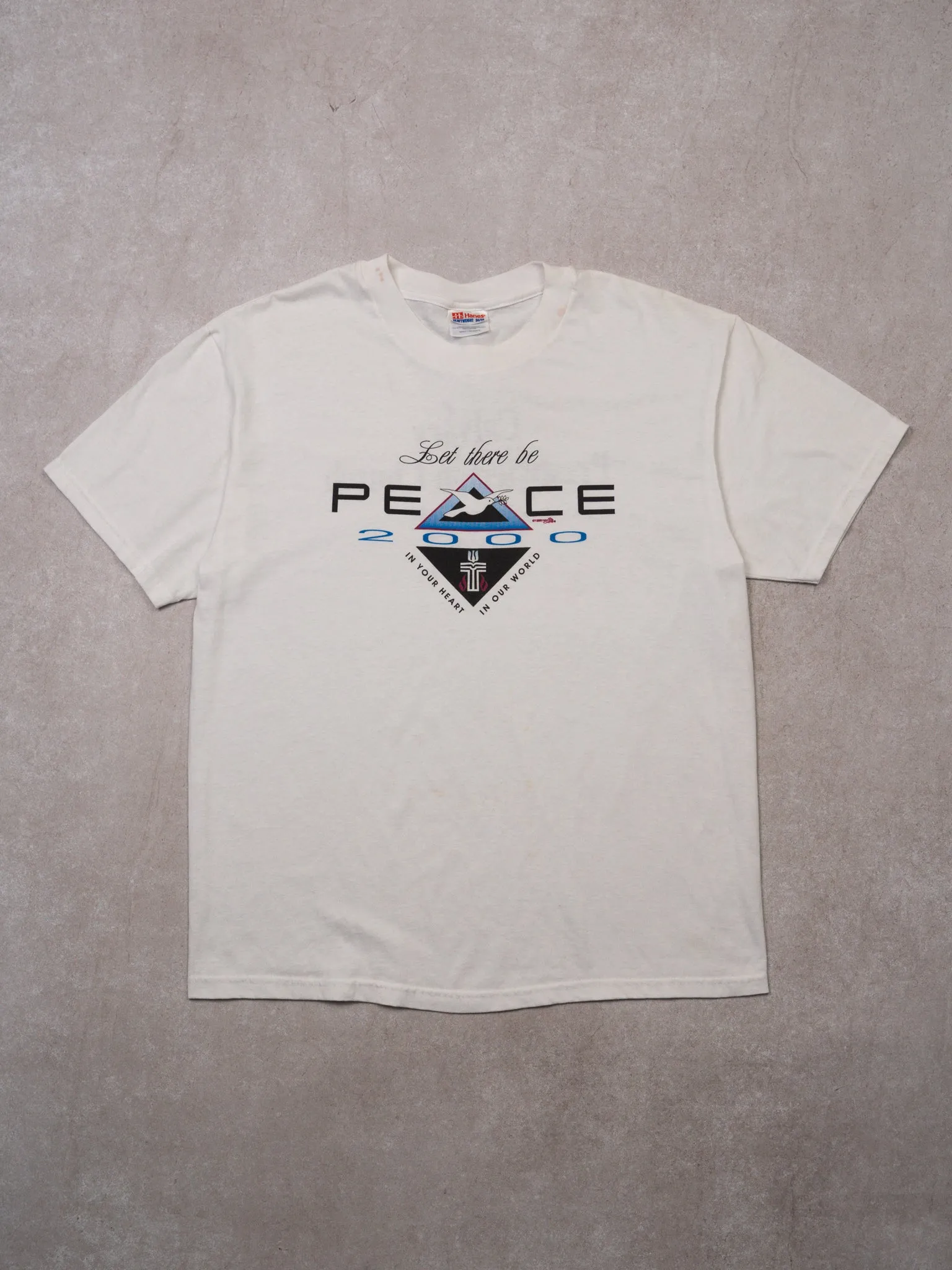 Vintage '00 Let There Be Peace Single Stitch Tee (M)