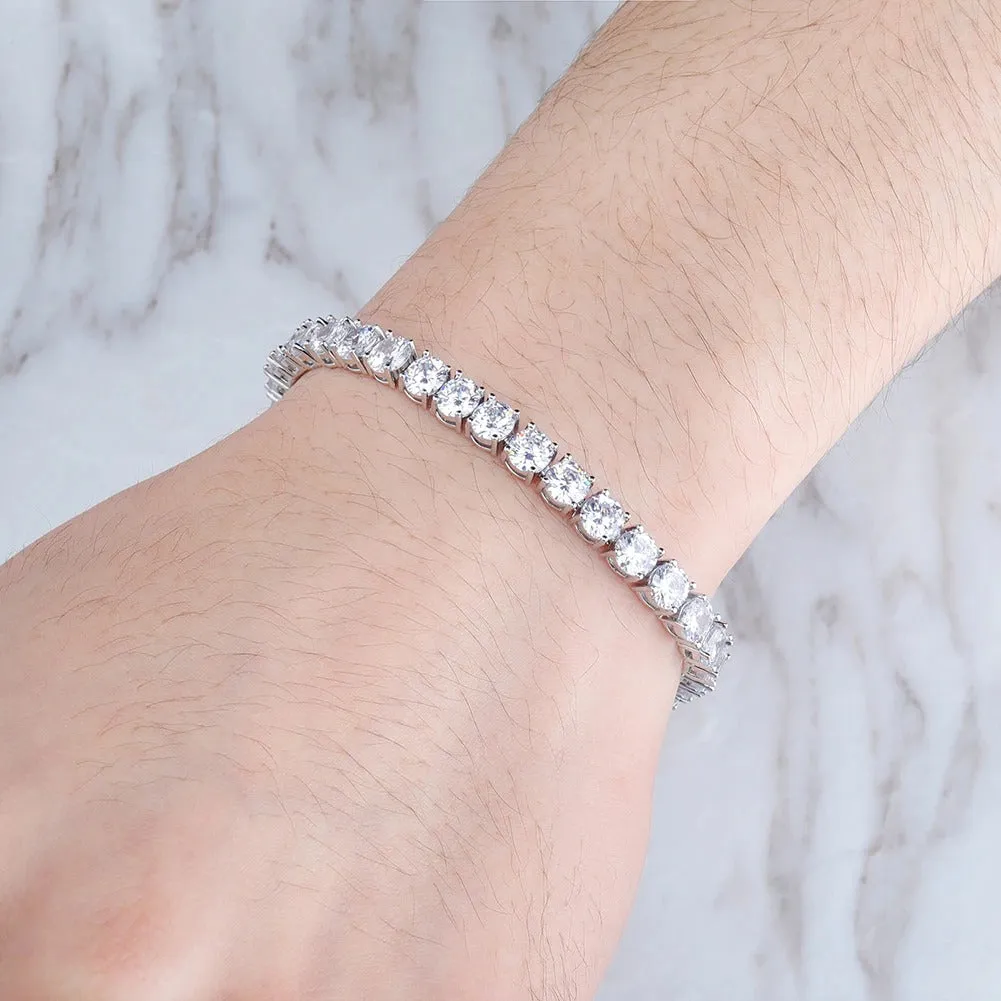 VVS Moissanite Tennis Bracelet in 925 Silver