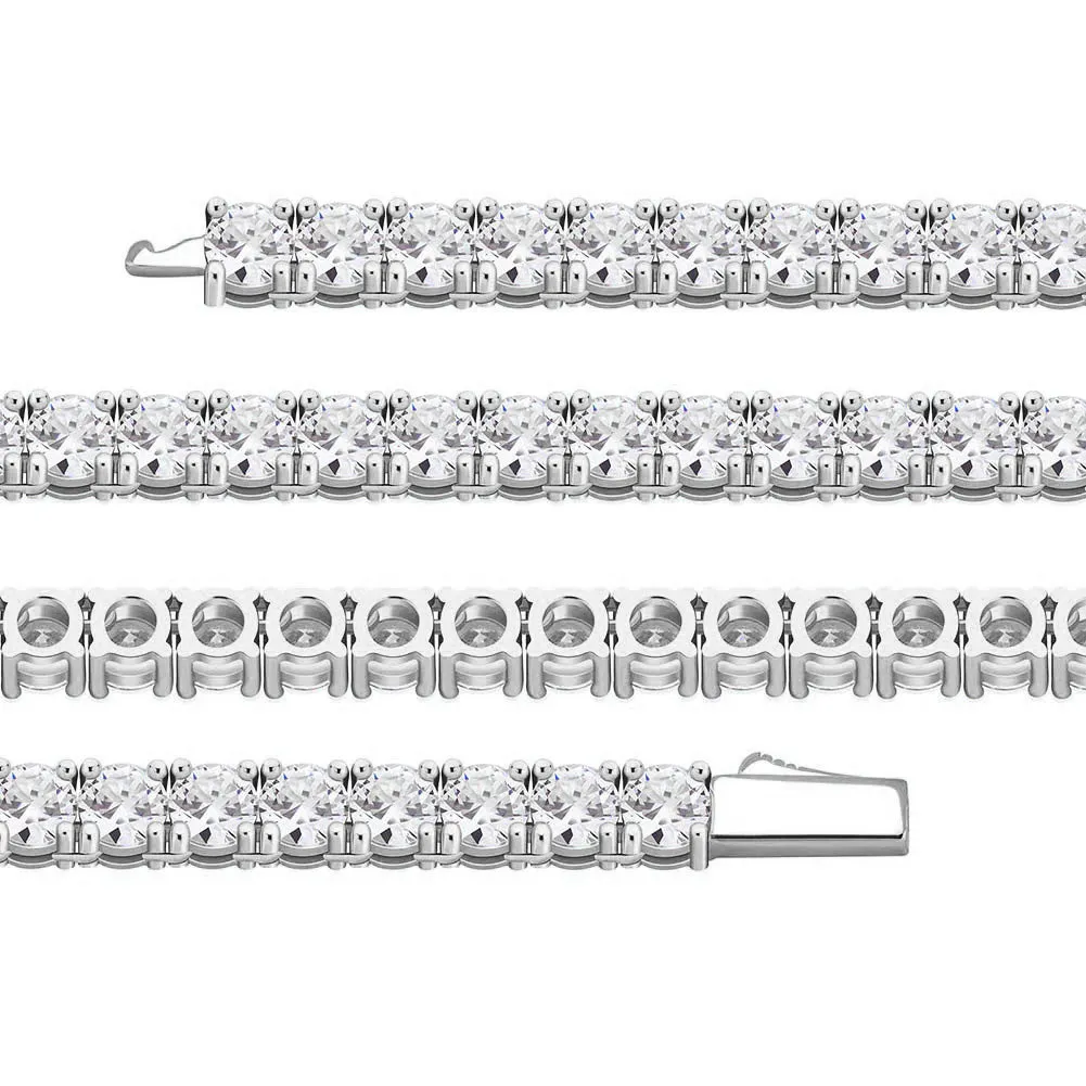 VVS Moissanite Tennis Bracelet in 925 Silver