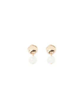 Yolanda Organic Pearl Drop Earrings