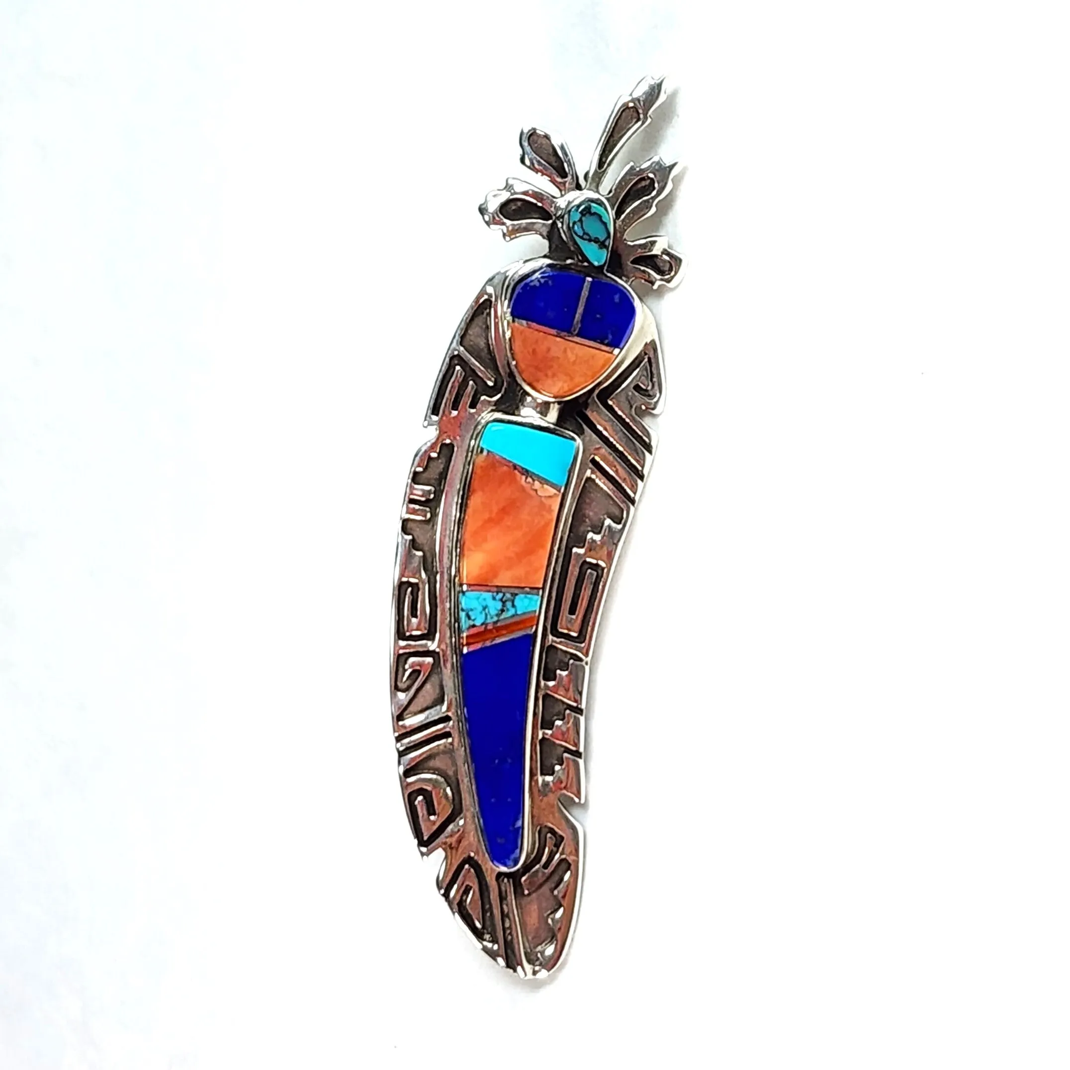 Zuni Feather Spirit Pin/Pendant